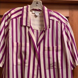 Women’s silk striped blouse